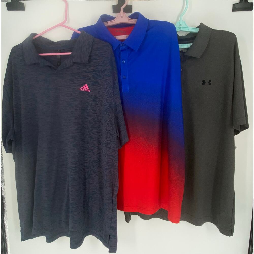 3pc Mens Golf Polo Bundle Size 2XL